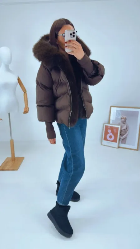 ZIMNÍ BUNDA S KOŽEŠINOU II