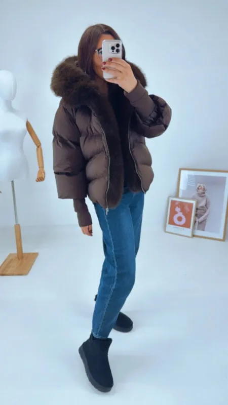 ZIMNÍ BUNDA S KOŽEŠINOU II