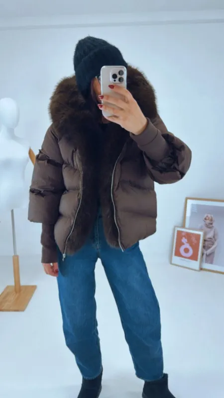 ZIMNÍ BUNDA S KOŽEŠINOU II