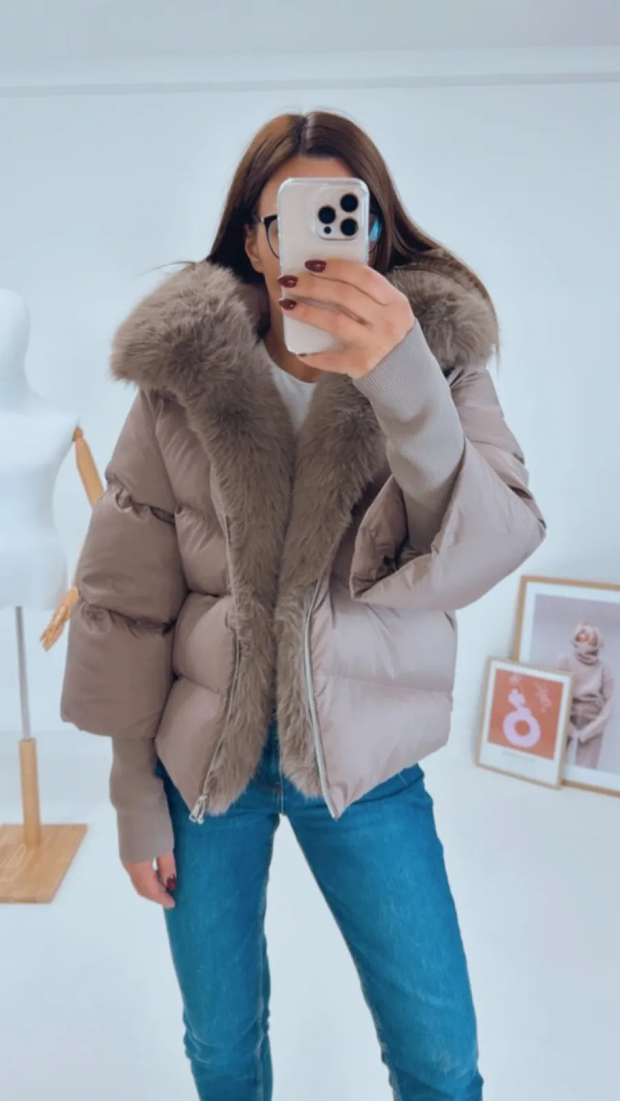 ZIMNÍ BUNDA S KOŽEŠINOU III