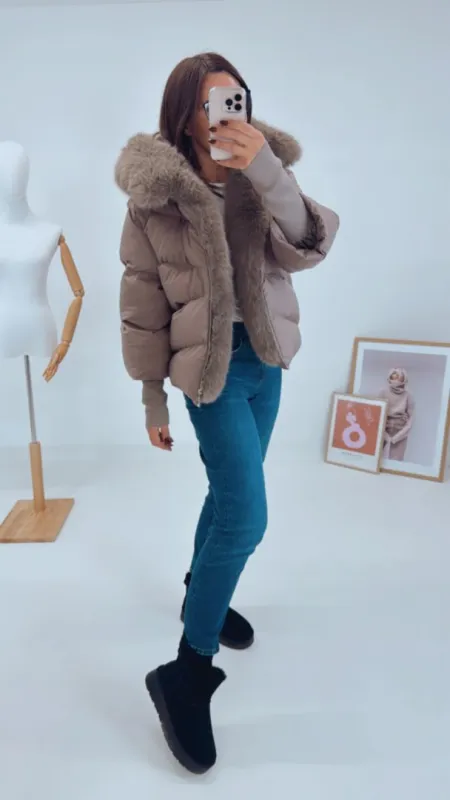 ZIMNÍ BUNDA S KOŽEŠINOU III