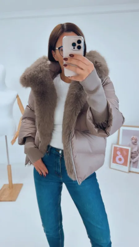 ZIMNÍ BUNDA S KOŽEŠINOU III