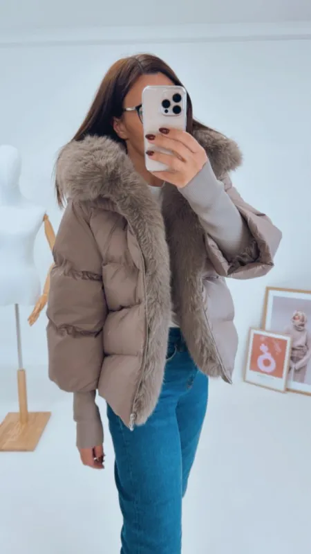 ZIMNÍ BUNDA S KOŽEŠINOU III