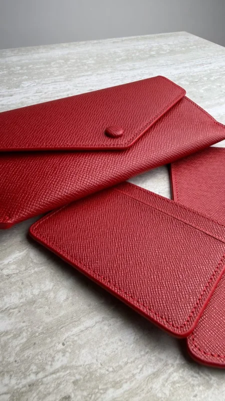 KOŽENÁ PENĚŽENKA RED 3v1 