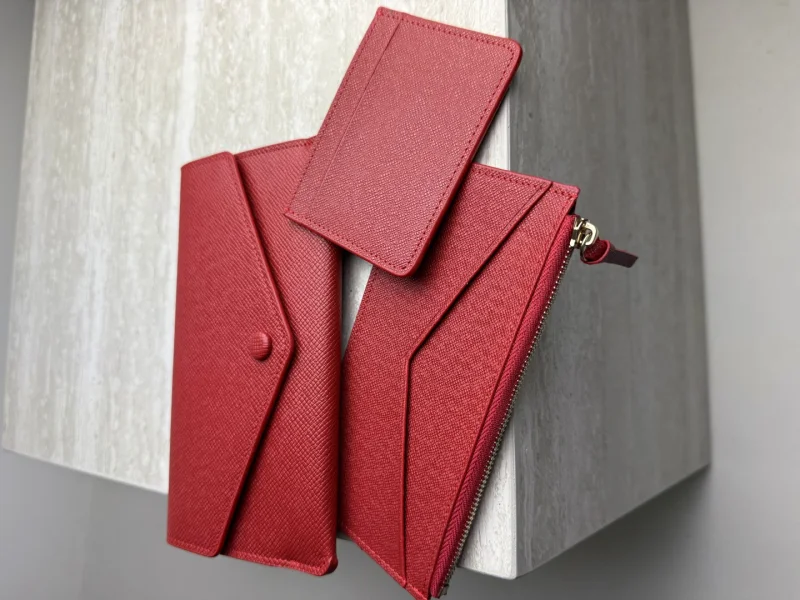 KOŽENÁ PENĚŽENKA RED 3v1 