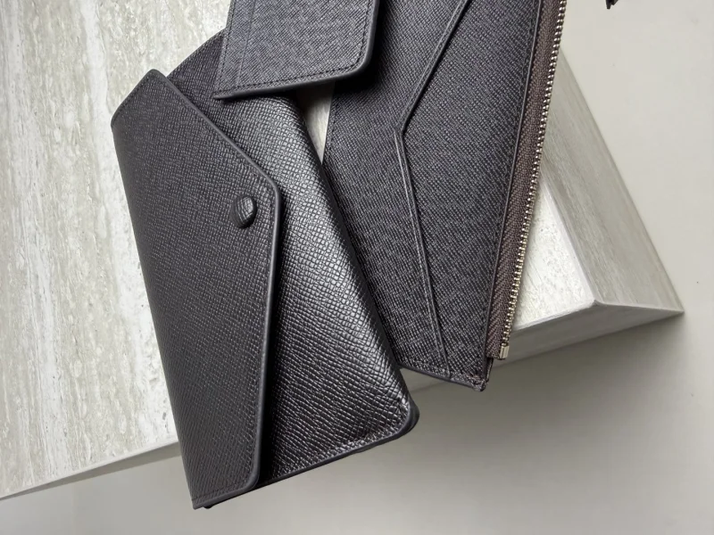 KOŽENÁ PENĚŽENKA DARK BROWN 3v1 