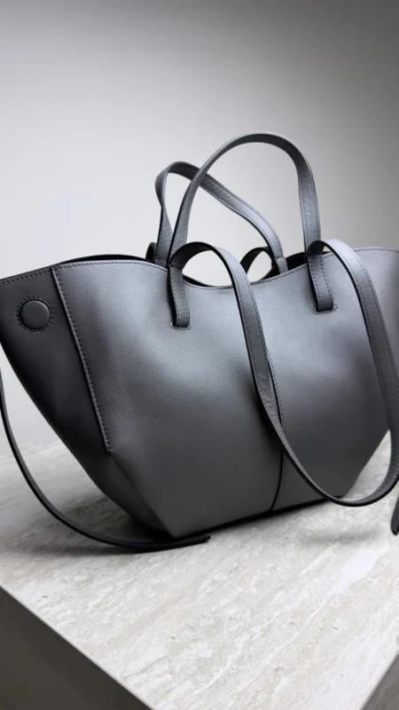 KOŽENÁ KABELKA GREY