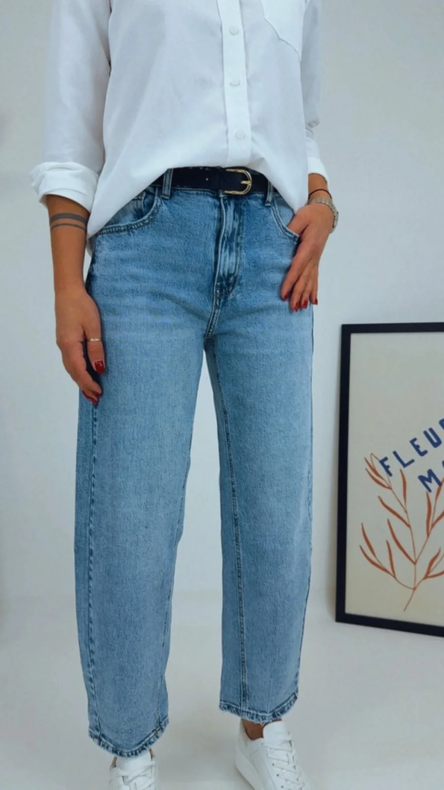 BARREL JEANS BLUE