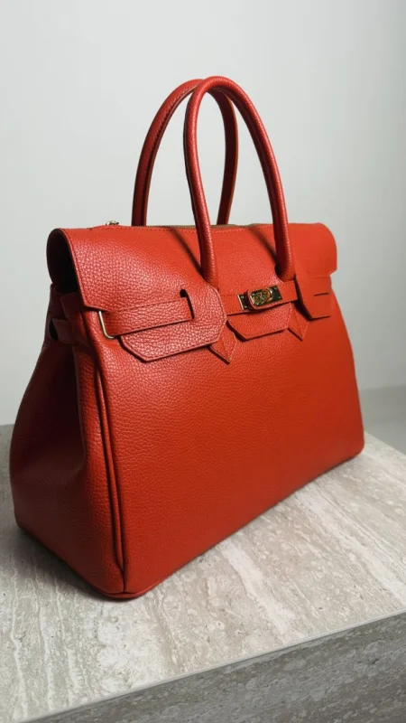 KOŽENÁ KABELKA ORANGE