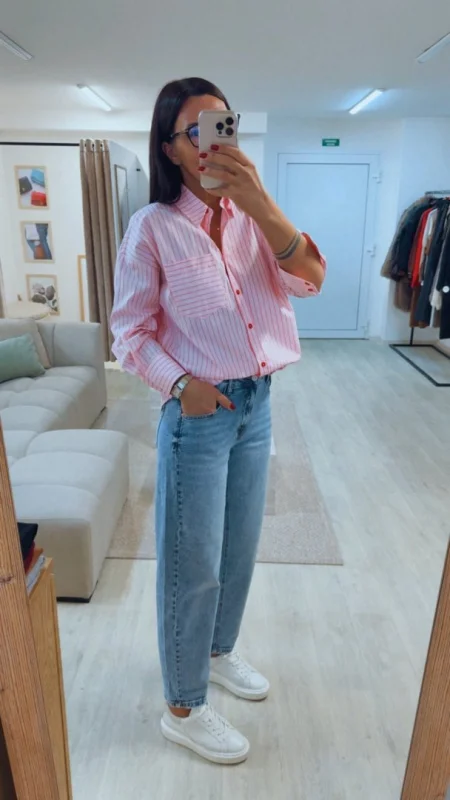 KOŠILE S PROUŽKY PINK