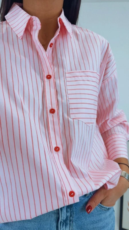 KOŠILE S PROUŽKY PINK