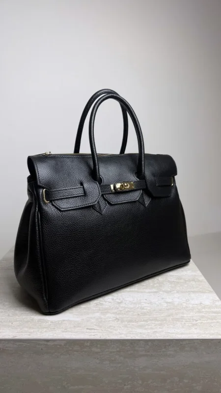 KOŽENÁ KABELKA BLACK V