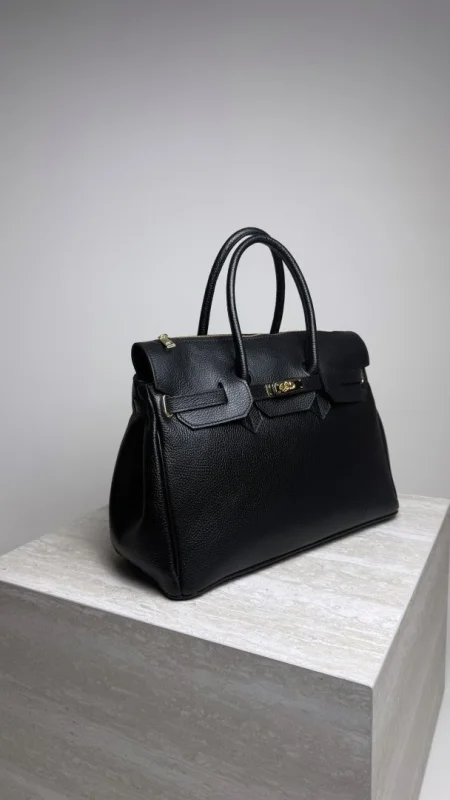 KOŽENÁ KABELKA BLACK V