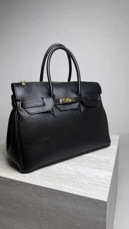 KOŽENÁ KABELKA BLACK V