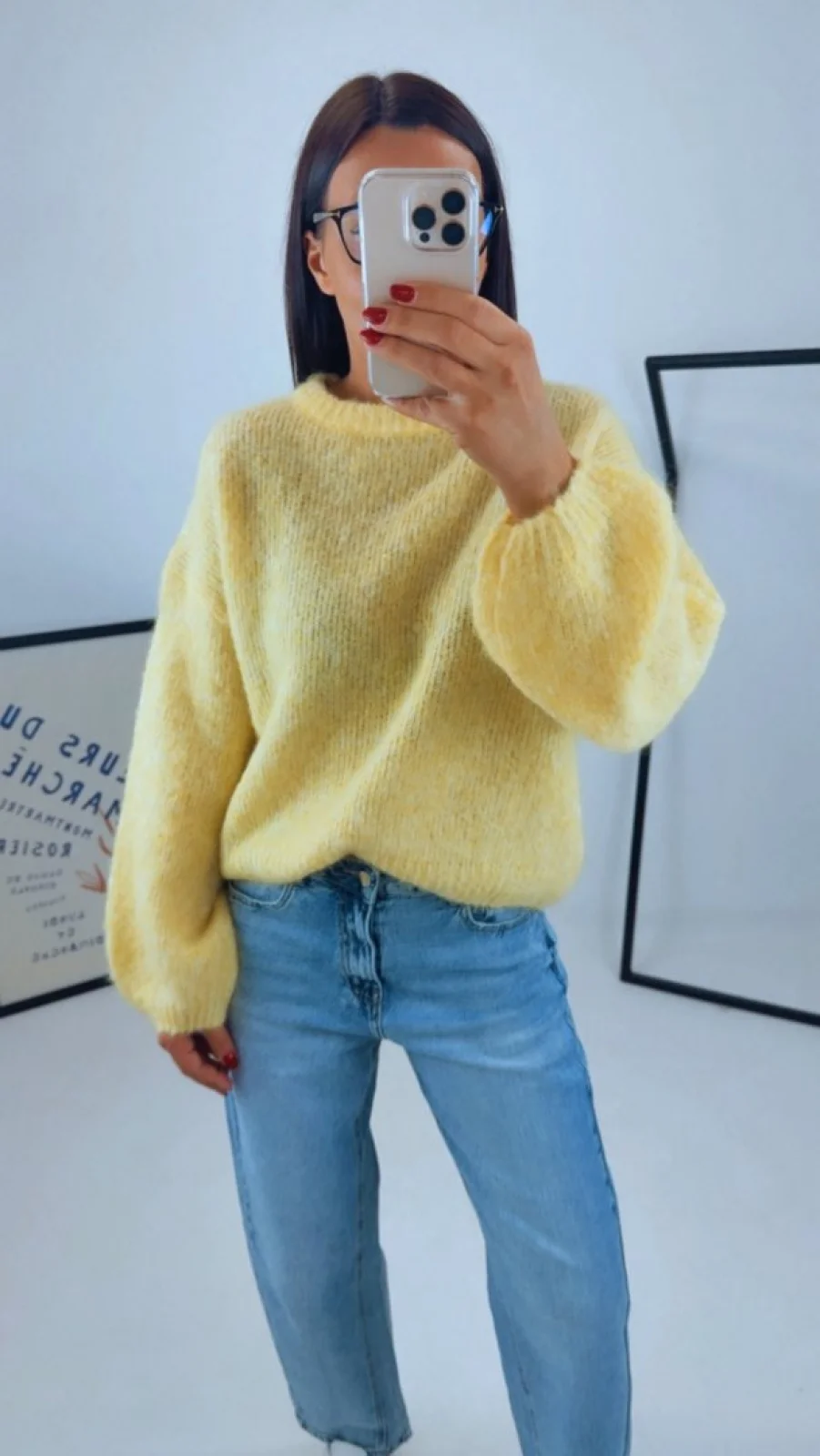 OVERSIZED SVETR YELLOW