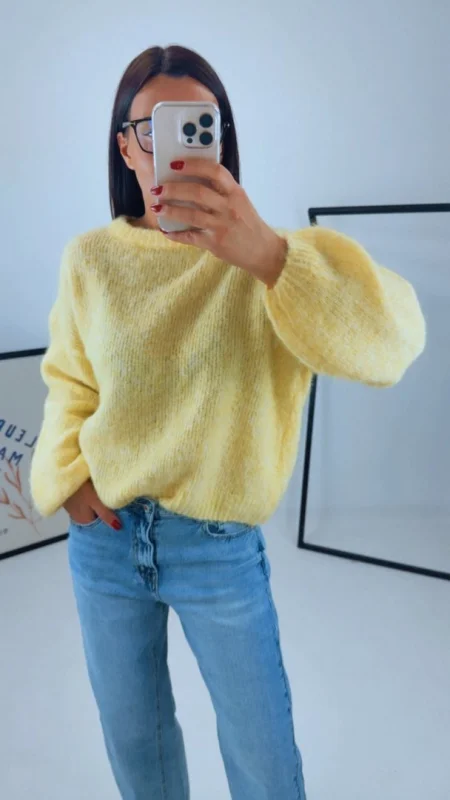 OVERSIZED SVETR YELLOW