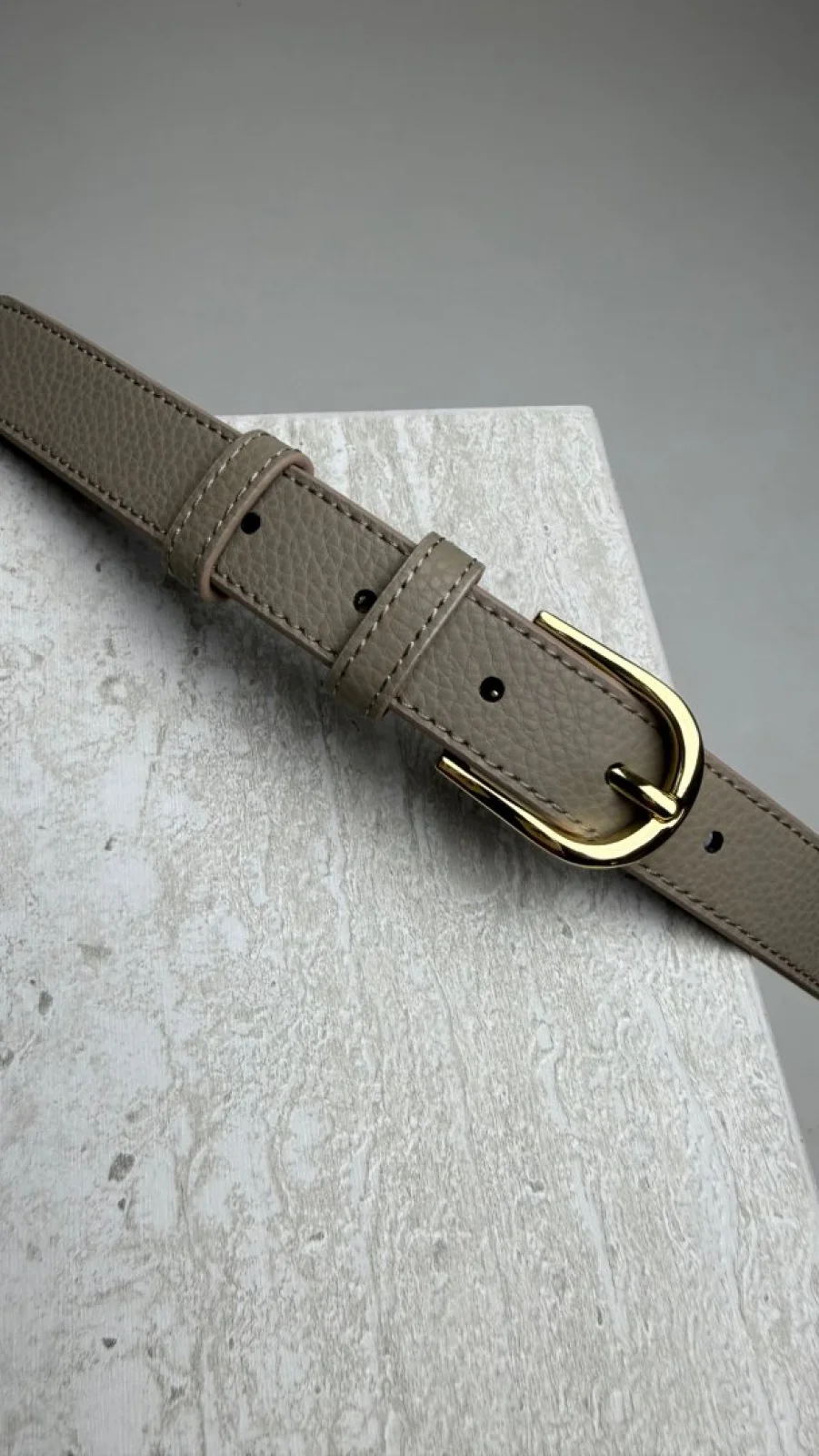 KOŽENÝ OPASEK TAUPE