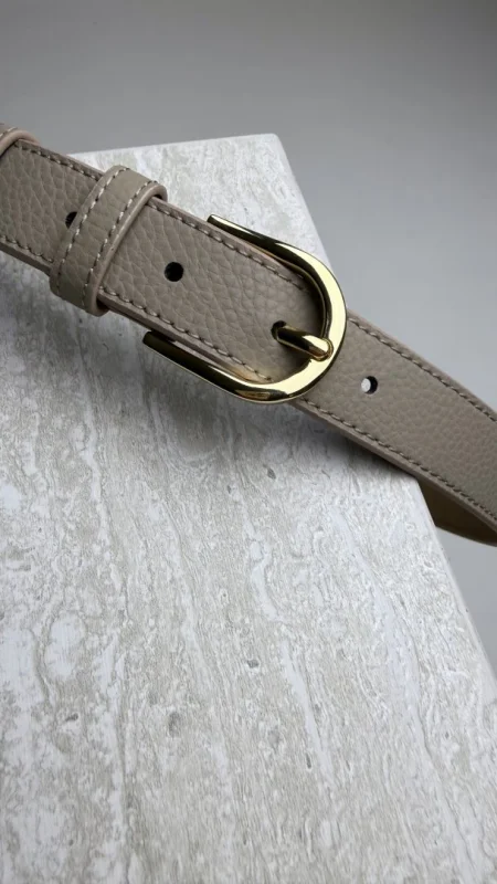 KOŽENÝ OPASEK TAUPE