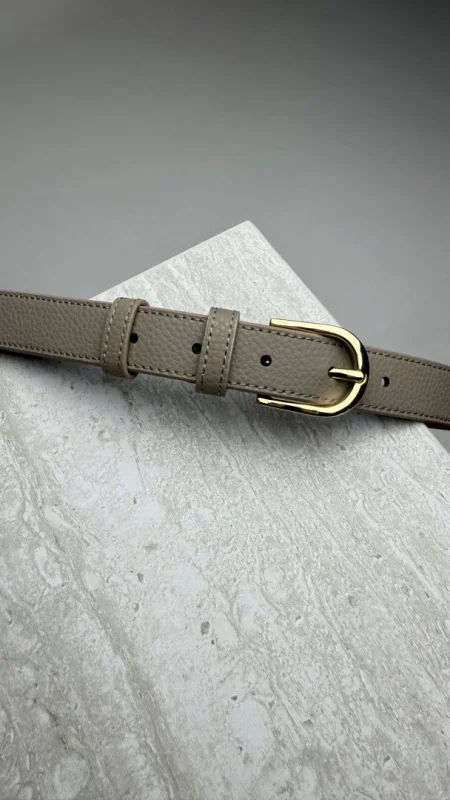 KOŽENÝ OPASEK TAUPE