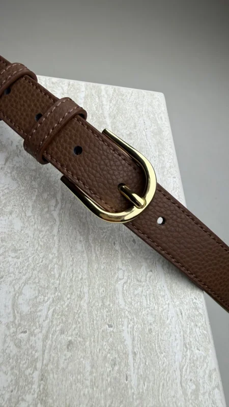 KOŽENÝ OPASEK HNĚDÝ