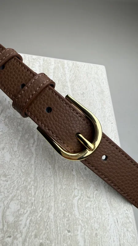 KOŽENÝ OPASEK HNĚDÝ