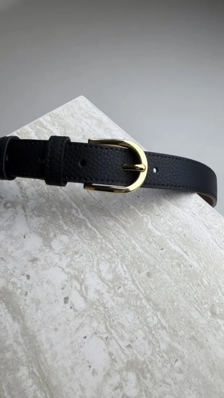 KOŽENÝ OPASEK ČERNÝ