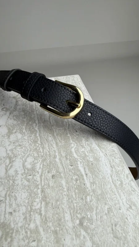 KOŽENÝ OPASEK ČERNÝ