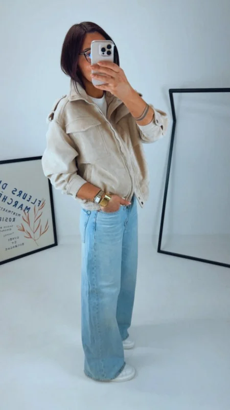 SEMIŠOVÁ BUNDA BEIGE