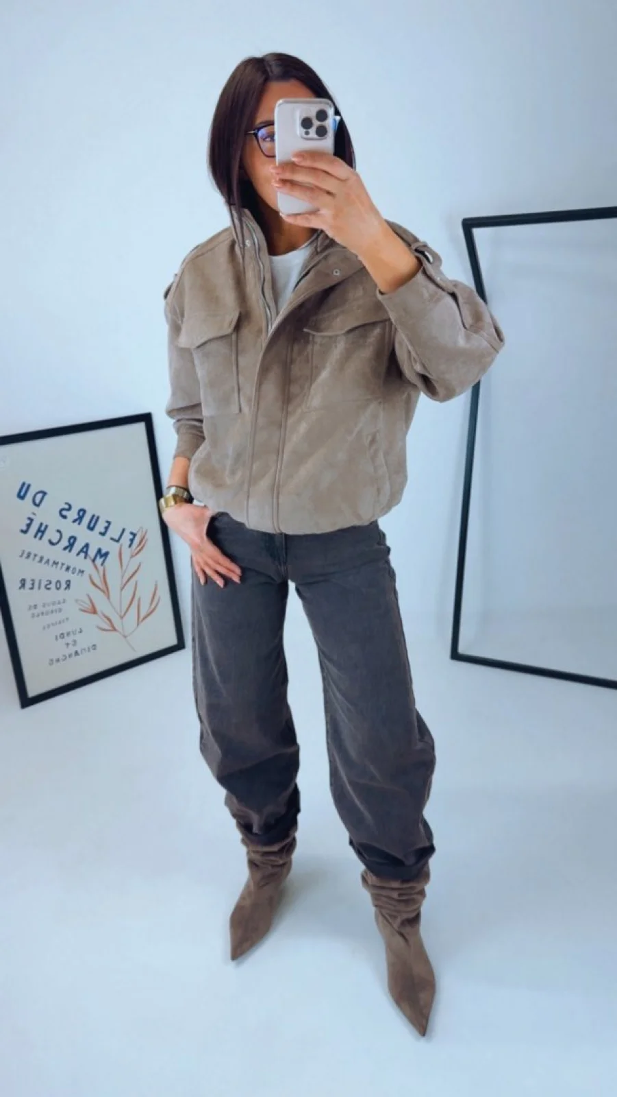 SEMIŠOVÁ BUNDA MOCCA