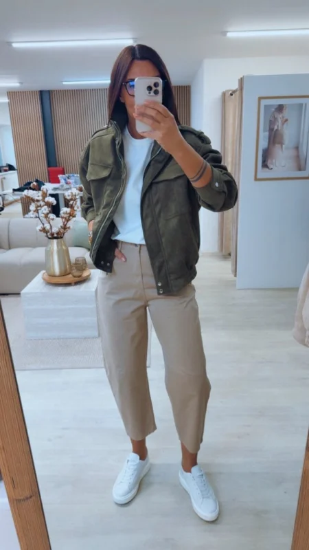 SEMIŠOVÁ BUNDA KHAKI