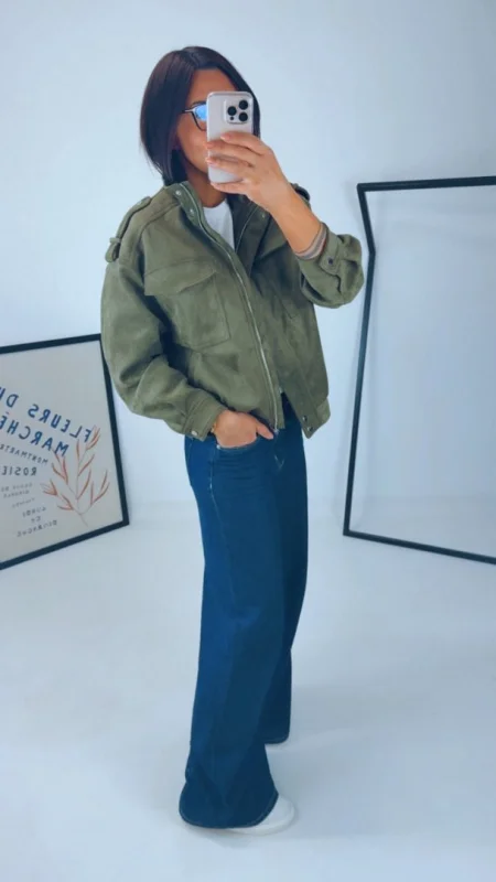 SEMIŠOVÁ BUNDA KHAKI