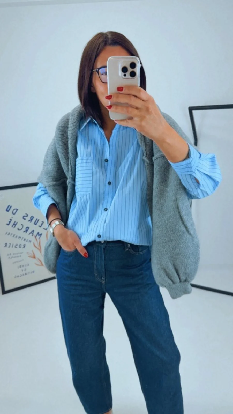 KOŠILE S PROUŽKY BLUE