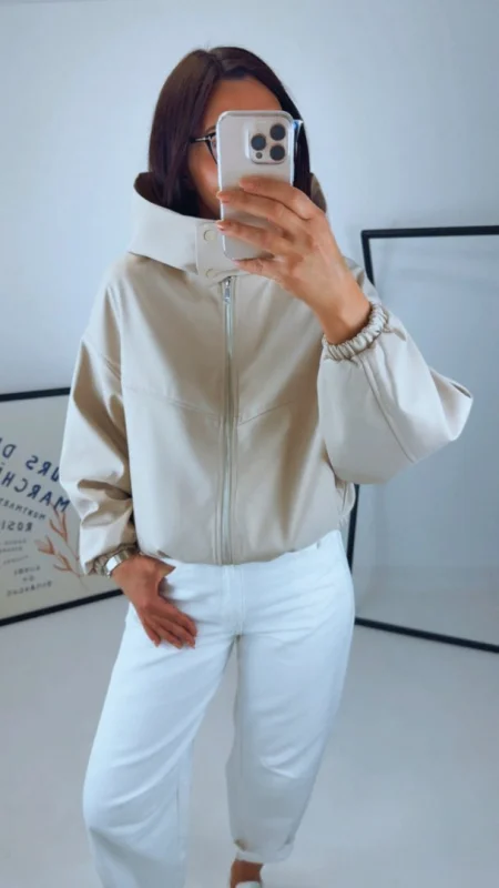 JARNÍ BUNDA BEIGE - PŘEDOBJEDNÁVKA!!