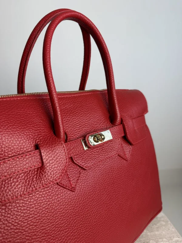 KOŽENÁ KABELKA RED