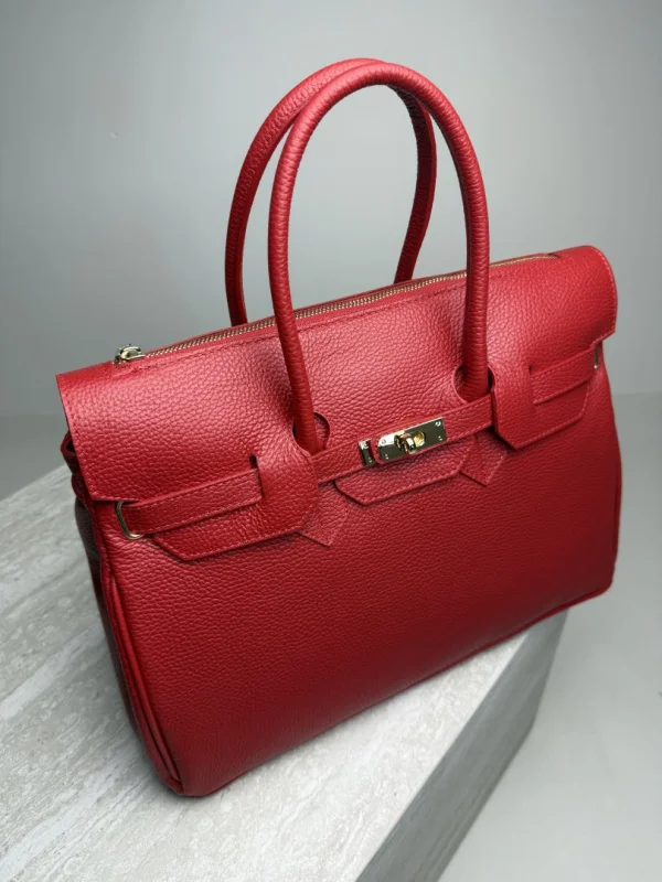 KOŽENÁ KABELKA RED