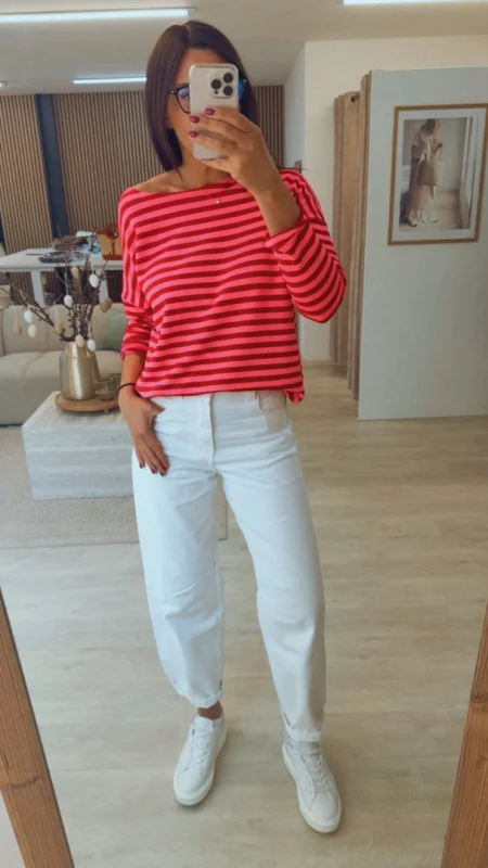 OVERSIZED TRIKO S PRUHY