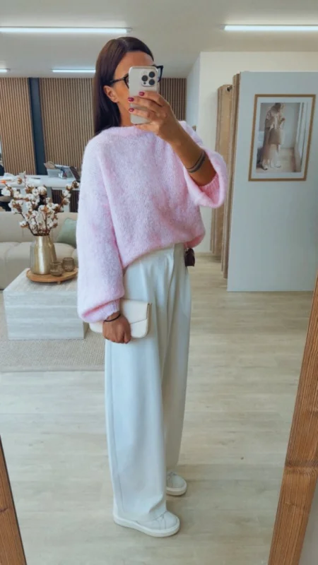 OVERSIZED SVETR PINK