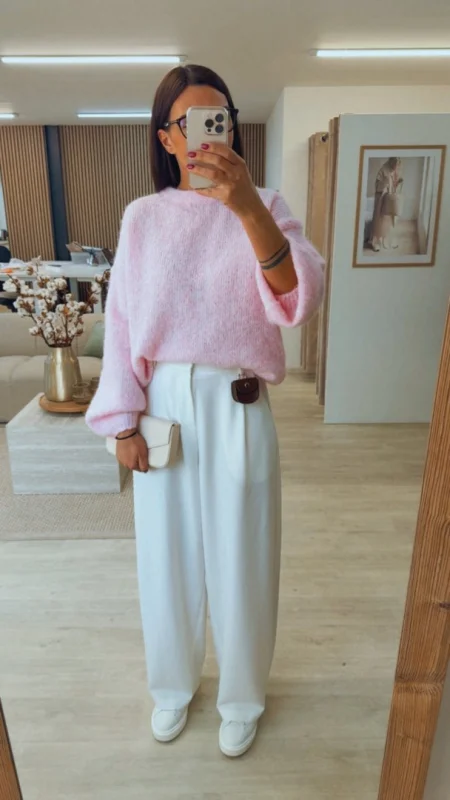 OVERSIZED SVETR PINK