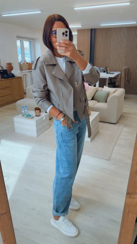 OVERSIZED TAUPE KŘIVÁK