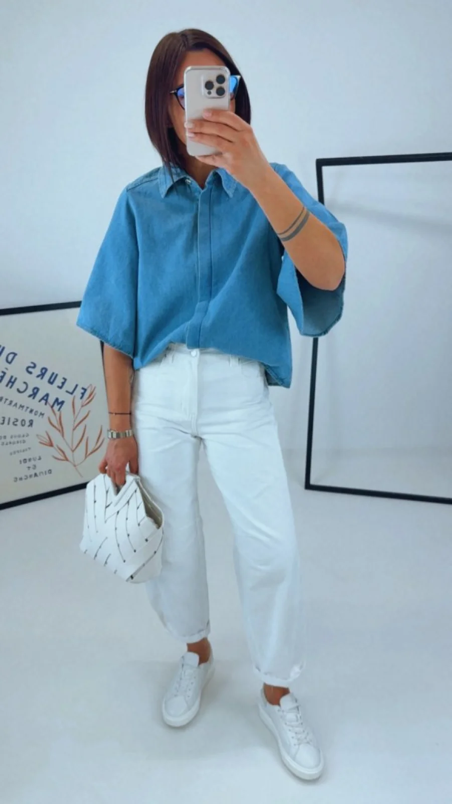 DENIM KOŠILE MODRÁ