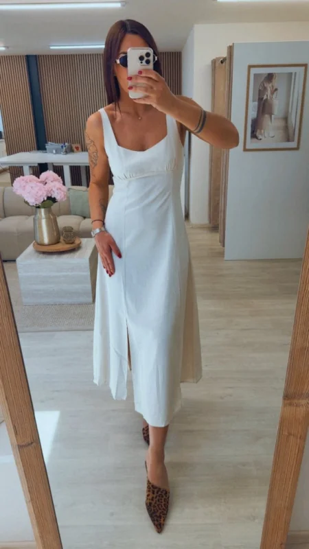ŠATY LONG BEIGE