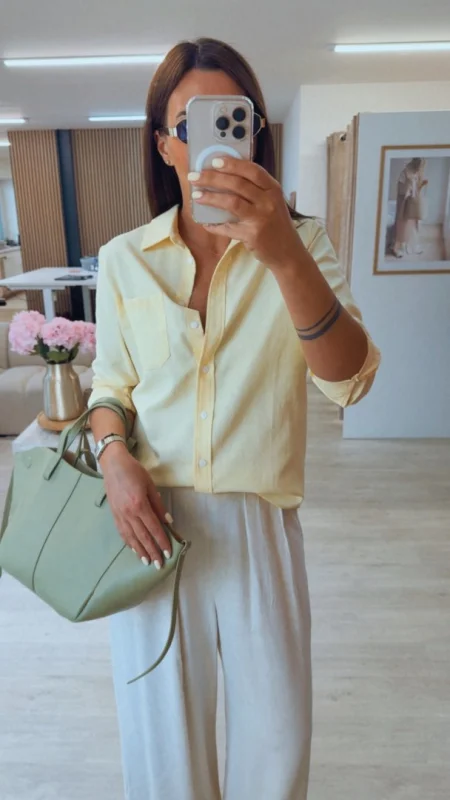 BASIC KOŠILE YELLOW