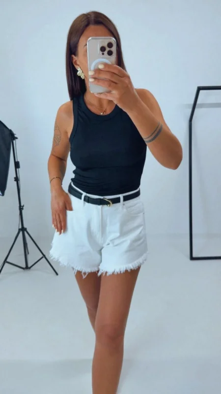 KRAŤASY DENIM WHITE
