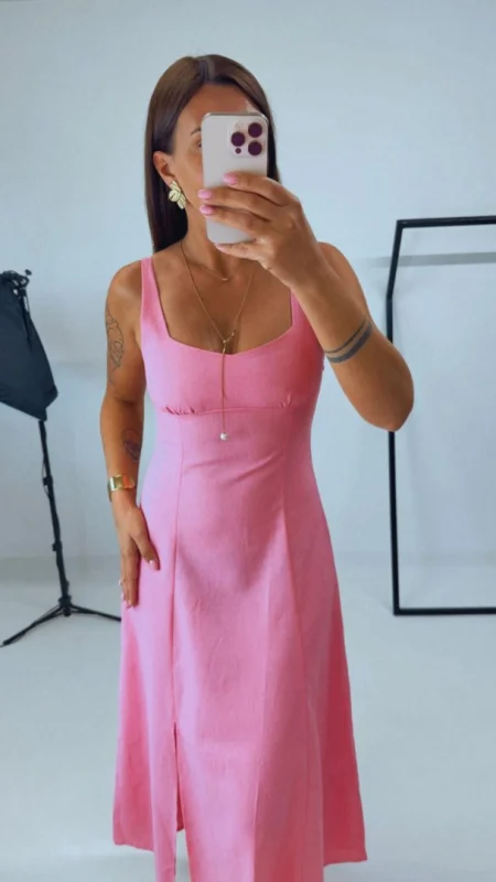 ŠATY LONG PINK