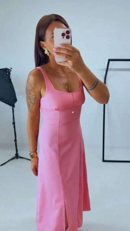 ŠATY LONG PINK