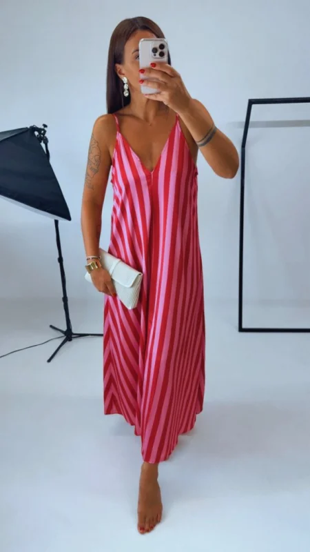 MAXI ŠATY PINK