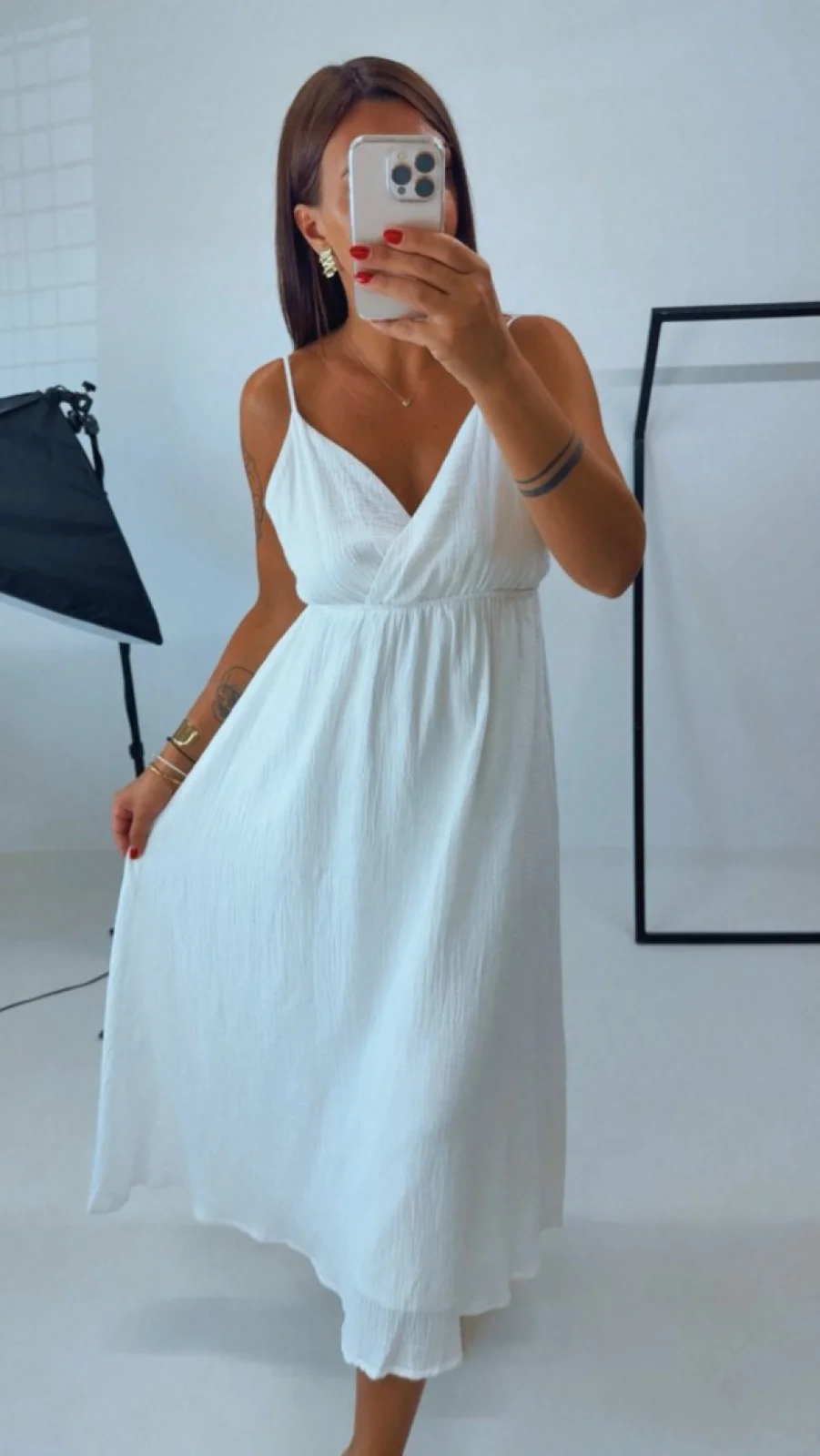 MUŠELINOVÉ ŠATY WHITE II