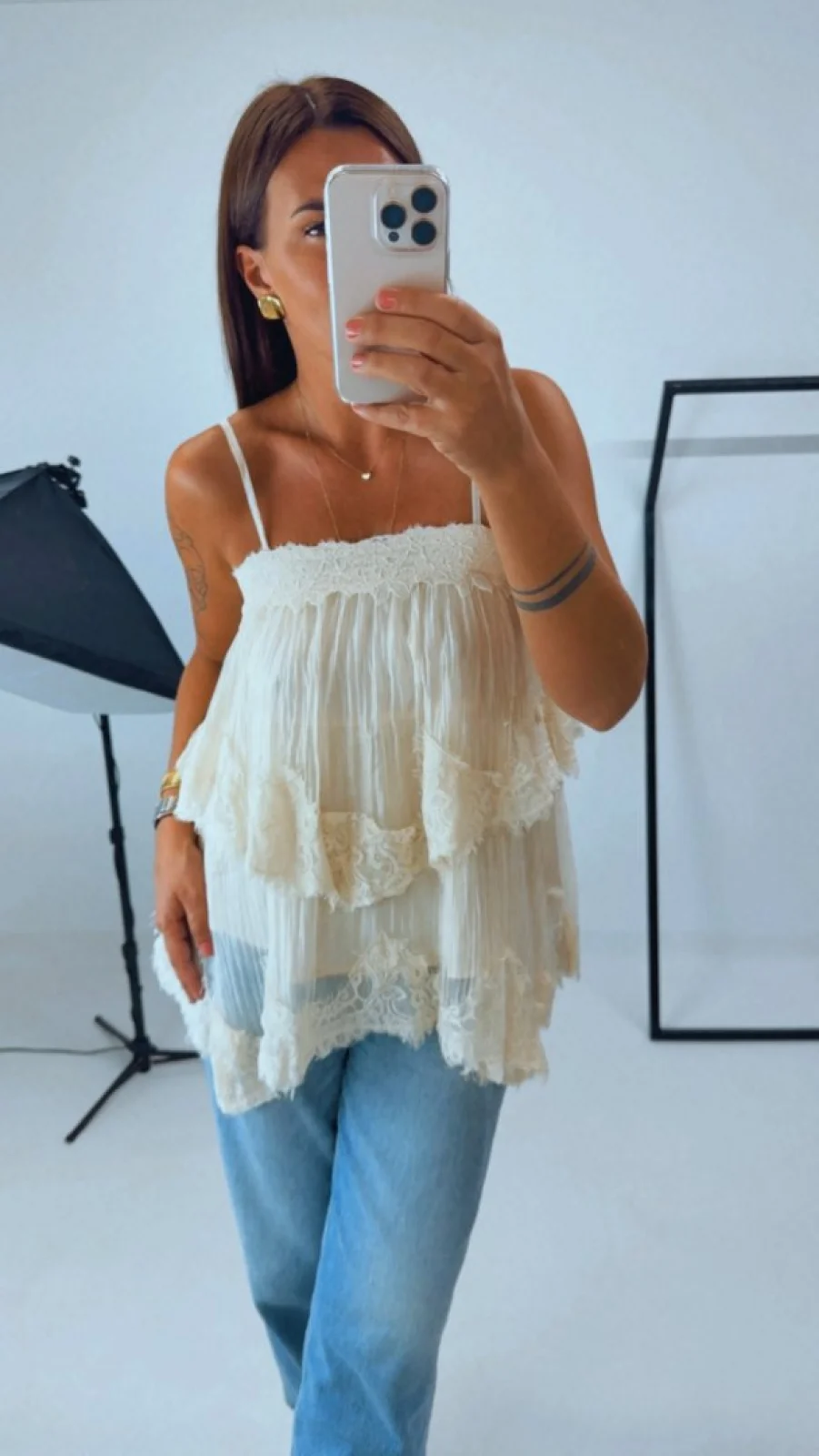 KRAJKOVÝ TOP beige
