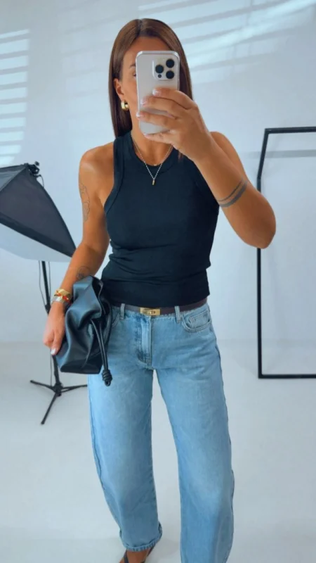 BARREL JEANS BLUE I