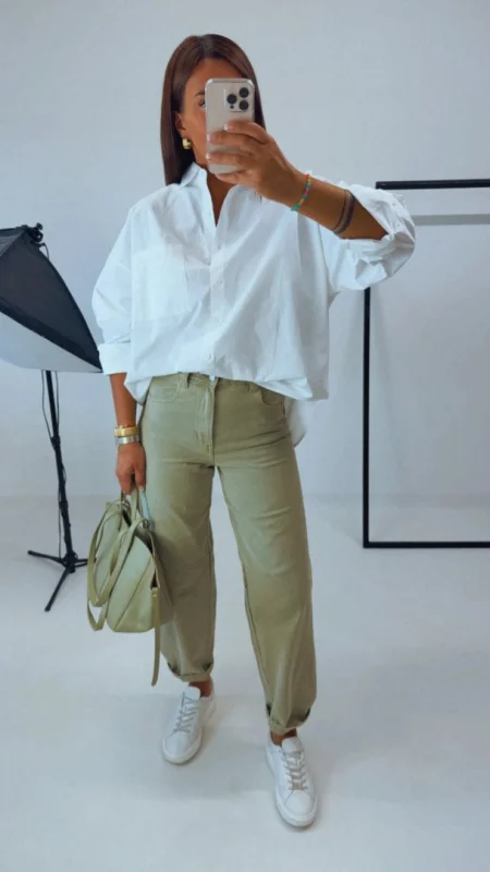 BARREL JEANS KHAKI 